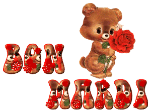 Gif animé Bon mardi nounours